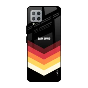 Abstract Arrow Pattern Glass Case For Samsung Galaxy M42