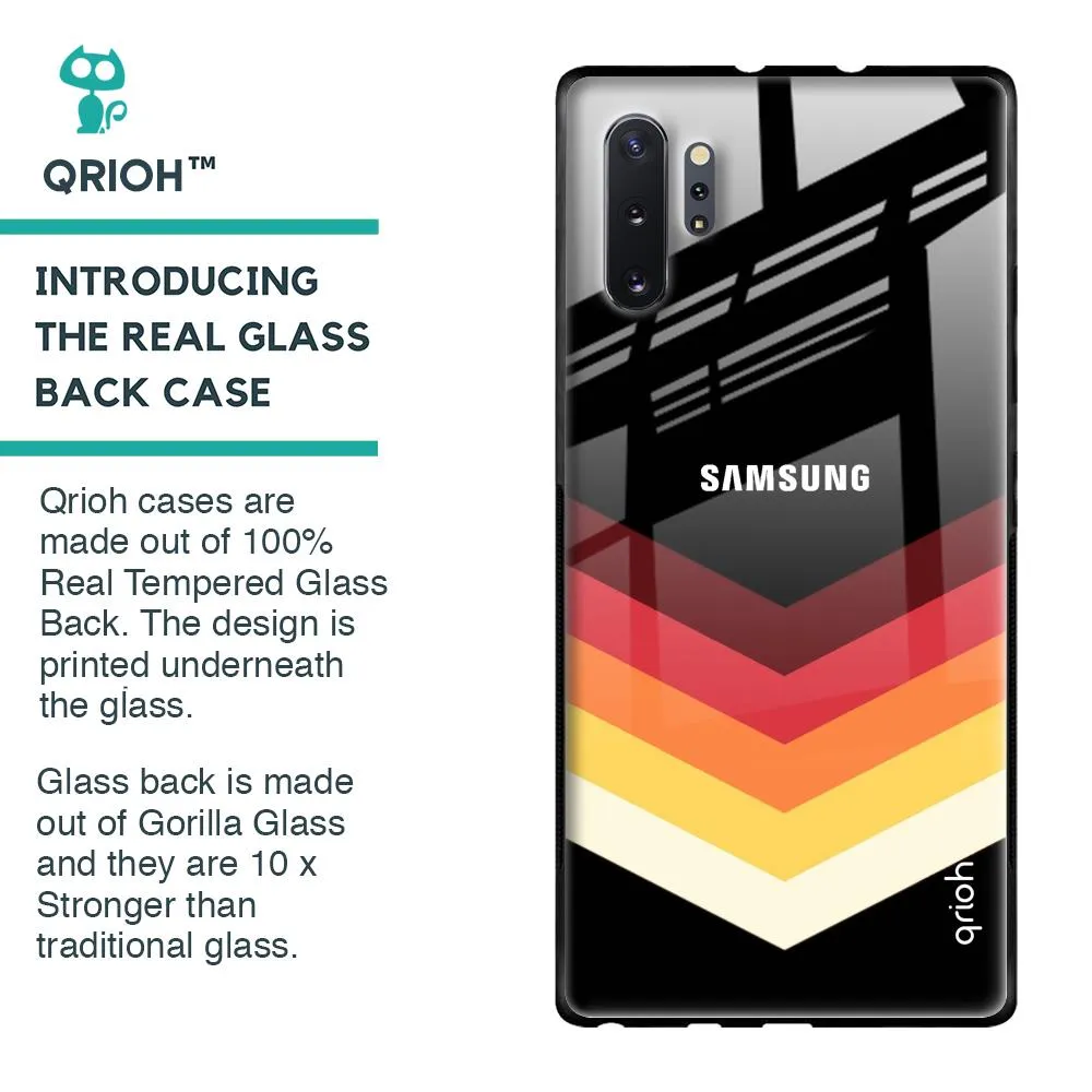 Abstract Arrow Pattern Glass Case For Samsung Galaxy Note 10 Plus