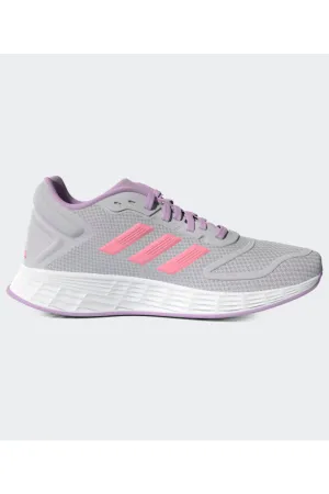 Adidas Girls Duramo 10 k Lace Up Sneaker in Grey/Pink/Purple
