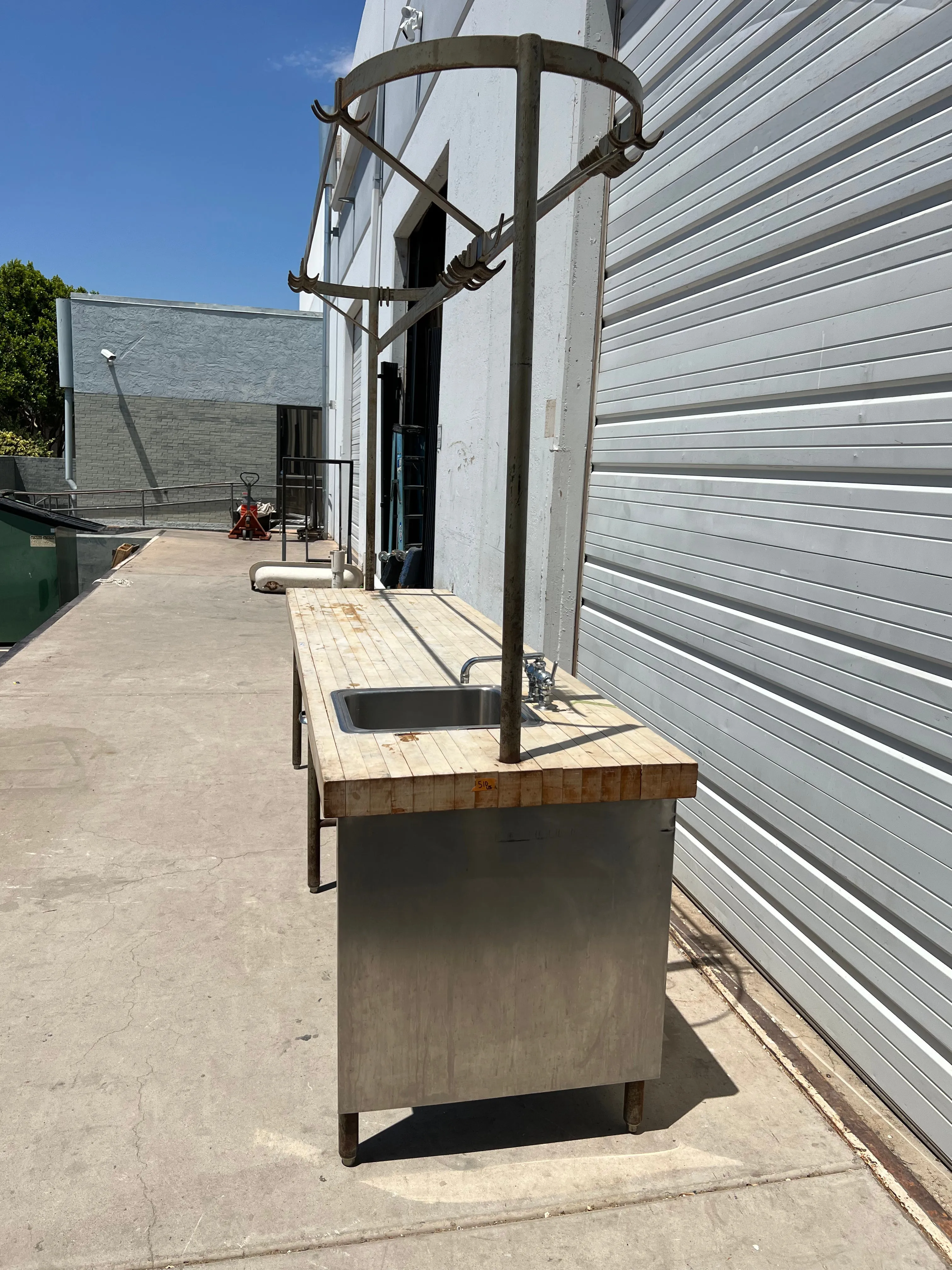 Butcher's Table / Island with Pot Rack