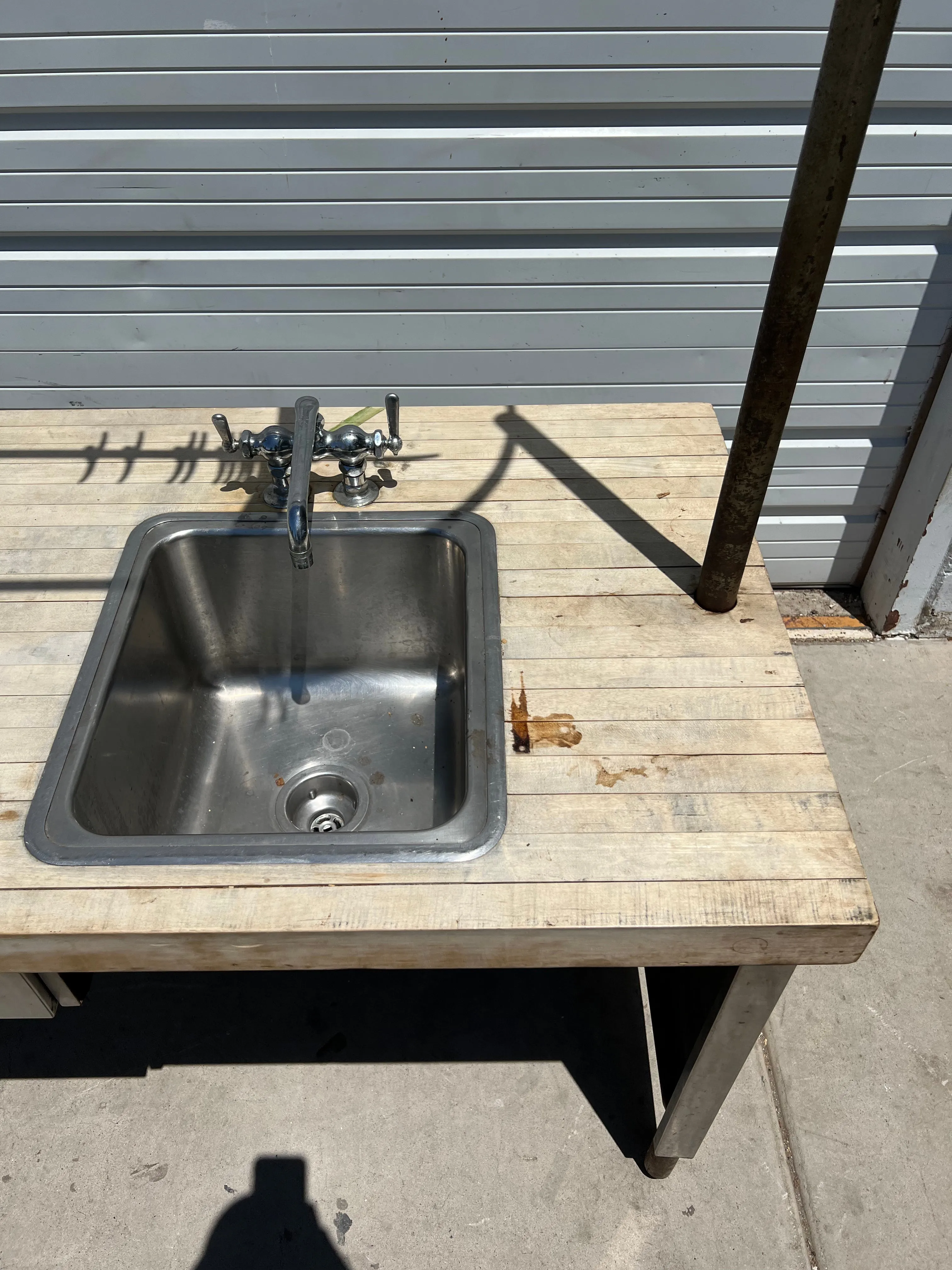 Butcher's Table / Island with Pot Rack
