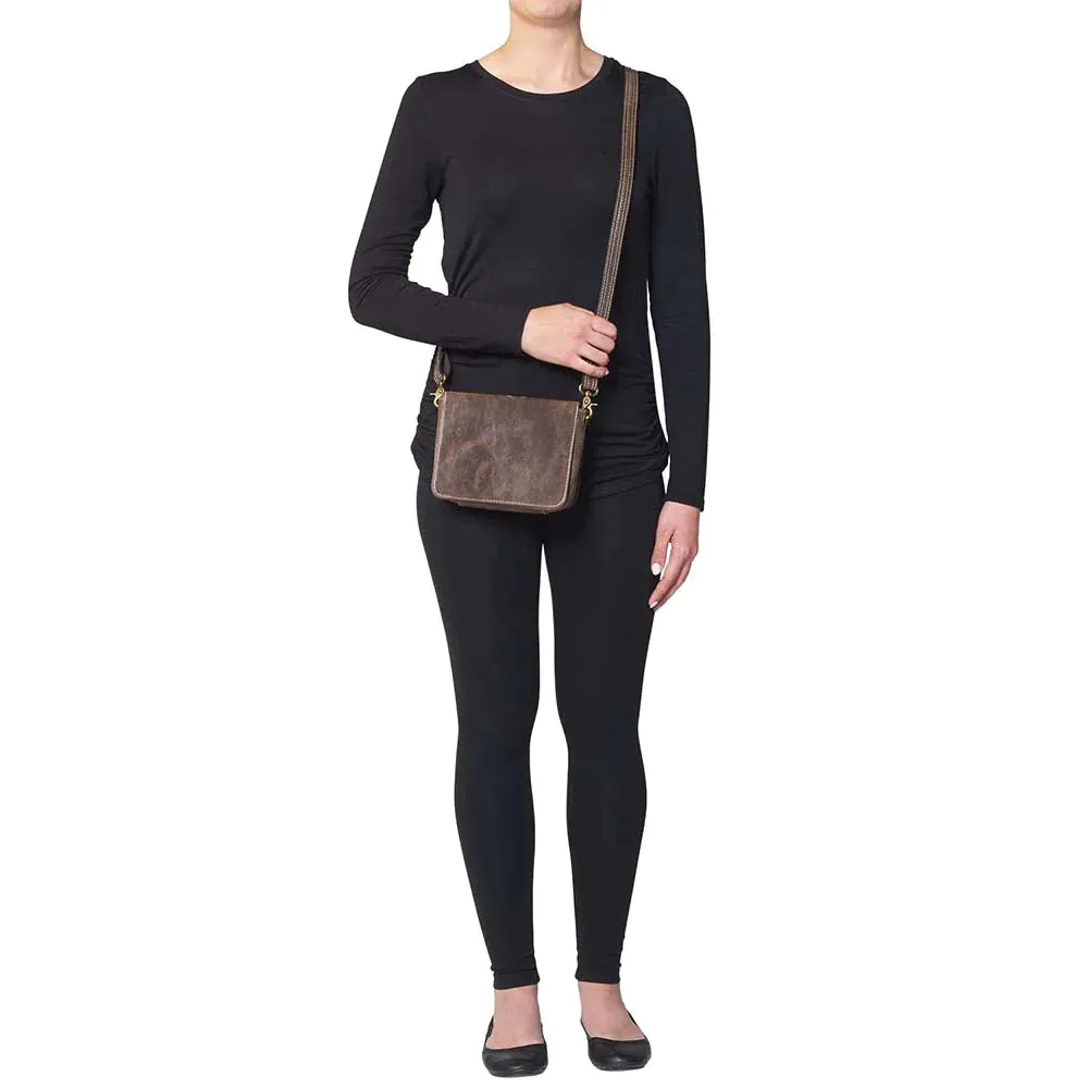 GTM Original Leather Crossbody Concealed Carry Organizer Pocketbook