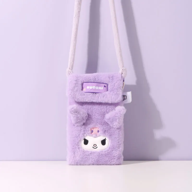 Sanrio 3D Ears Plush Phone Crossbody Pouch