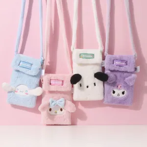 Sanrio 3D Ears Plush Phone Crossbody Pouch