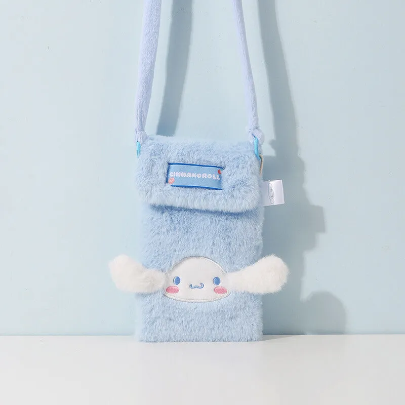 Sanrio 3D Ears Plush Phone Crossbody Pouch