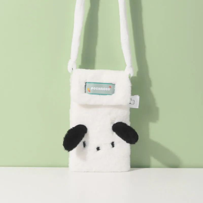 Sanrio 3D Ears Plush Phone Crossbody Pouch